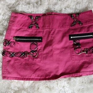 Pink & Plaid Punk Rock Skirt by Tripp NYC